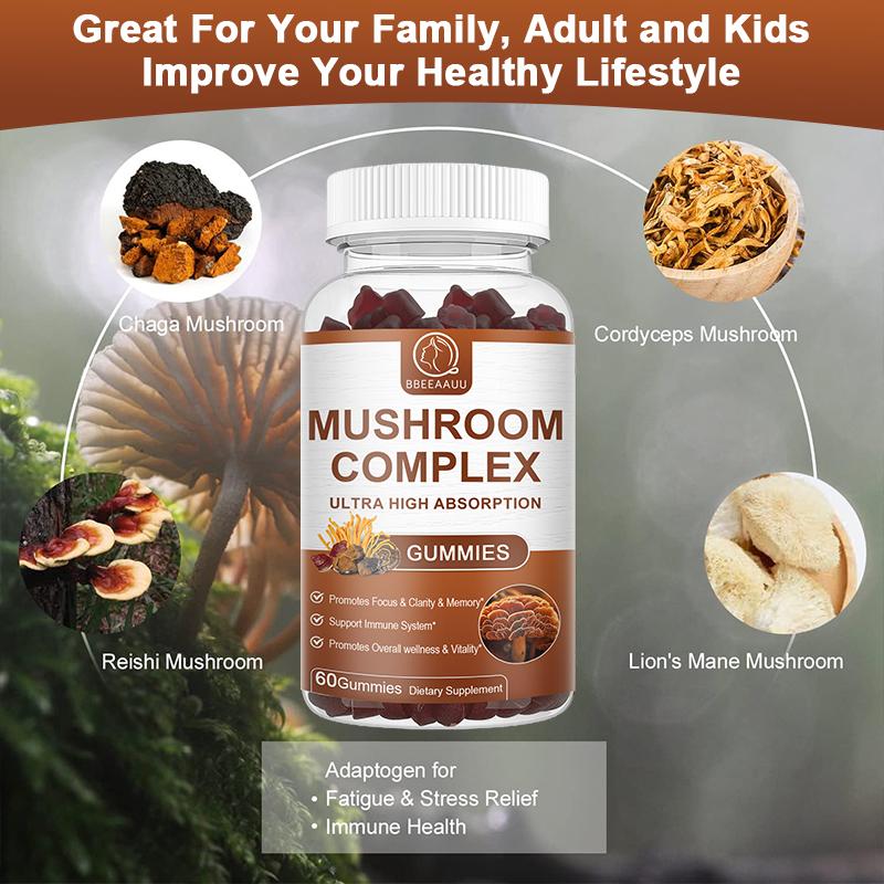 Mushroom Complex Ultra High Absorbtion Gummies Dietary Supplement