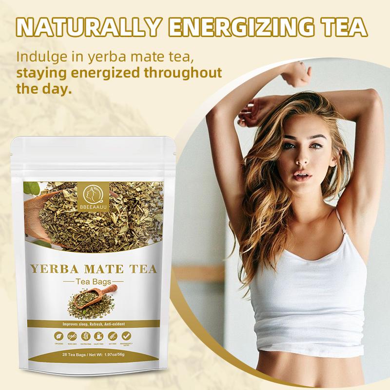 BBEEAAUU Yerba Mate Tea, Antioxidants,Boost Energy Focus,Promotes Digestion Immunity,Cardiovascular Health Ally,Weight Loss Support