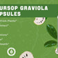 Soursop Graviola Capsules, Contain Kelp, for Cell Regeneration, Enhances Immunity, Supports Immune System, Digestive & Antioxidant Properties, Gluten Free, Non GMO, Vegan, 120 Counts