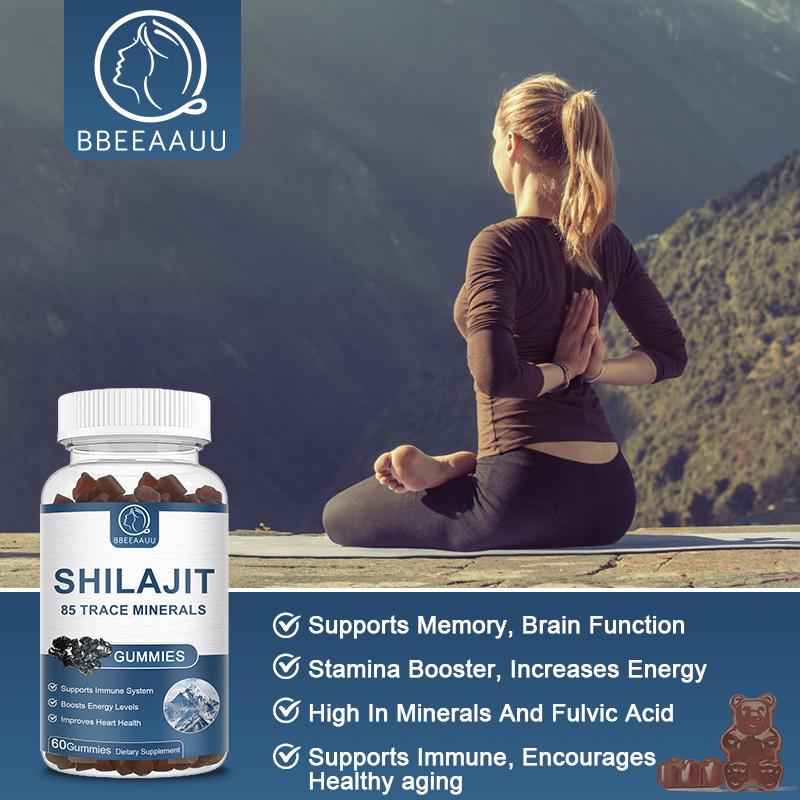 800 MG Shilajit Gummies, Organic Shilajit Gummies with 85+ Trace Minerals, Fulvic Acid, Shilajit for Men & Women, Shilajit Resin, Shilajit Himalayan Organic for Energy Immune Support