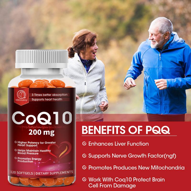 CoQ10 Capsules 200 Mg Coenzyme Q10 Vegetarian