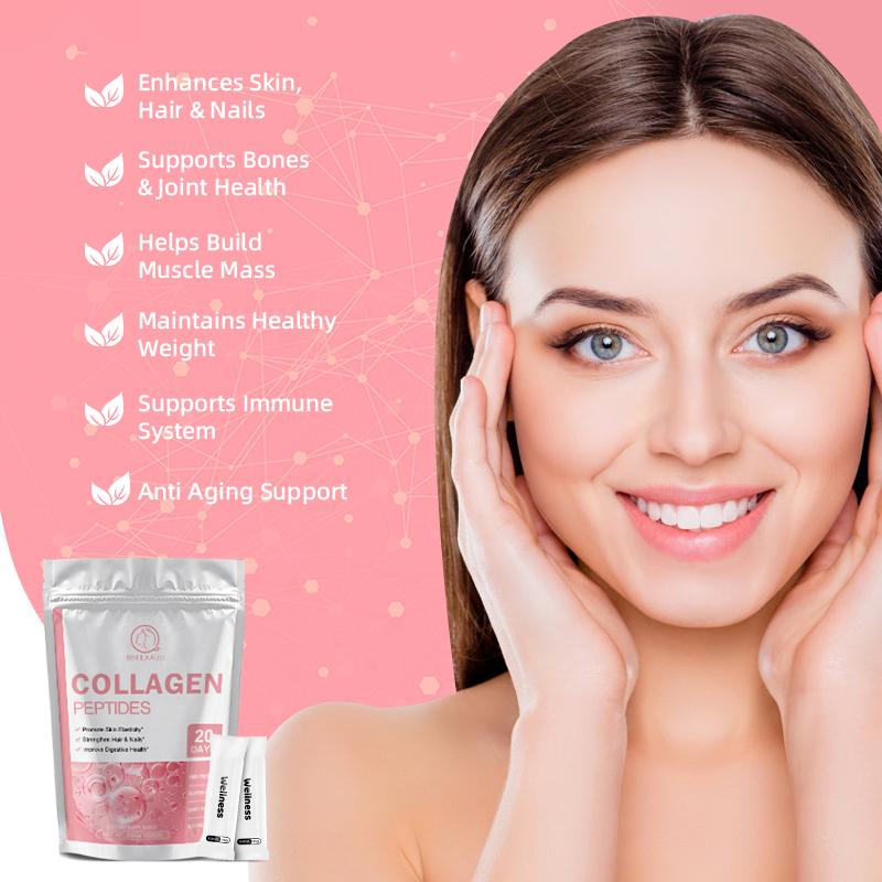 Bbeeaauu Collagen Peptides Powder with Taurine and Vitmin A for Healthy Skin, Nails, & Joints Improve Digestive Health Promote Skin Elasticity