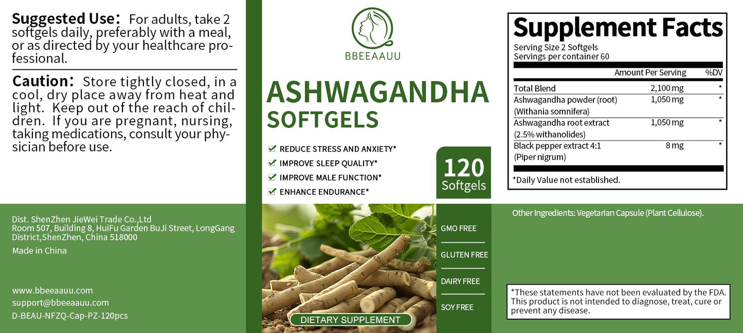 Ashwagandha Softgels Capsules