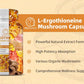 L-Ergothioneine Mushroom Complex Capsules Supplements with L-Ergothioneine 5MG, Organic Mushroom Extracts 940MG, Glutathione 150MG for Immune Support & Brain Supplement, Vegan, 120 Counts