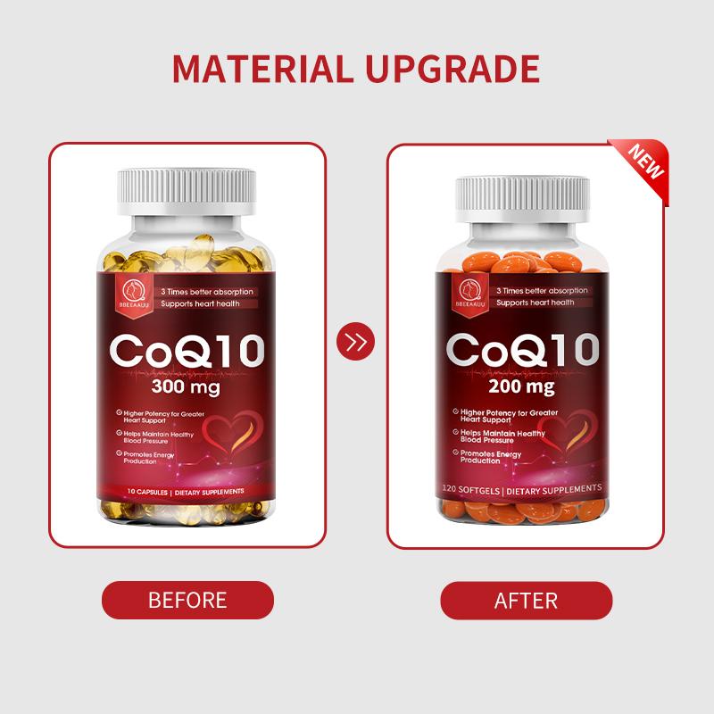 CoQ10 Capsules 200 Mg Coenzyme Q10 Vegetarian