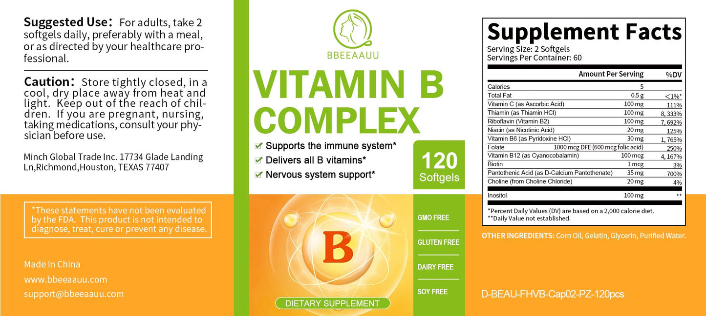 Boost Energy and Metabolism Vitamin B Complex Capsule