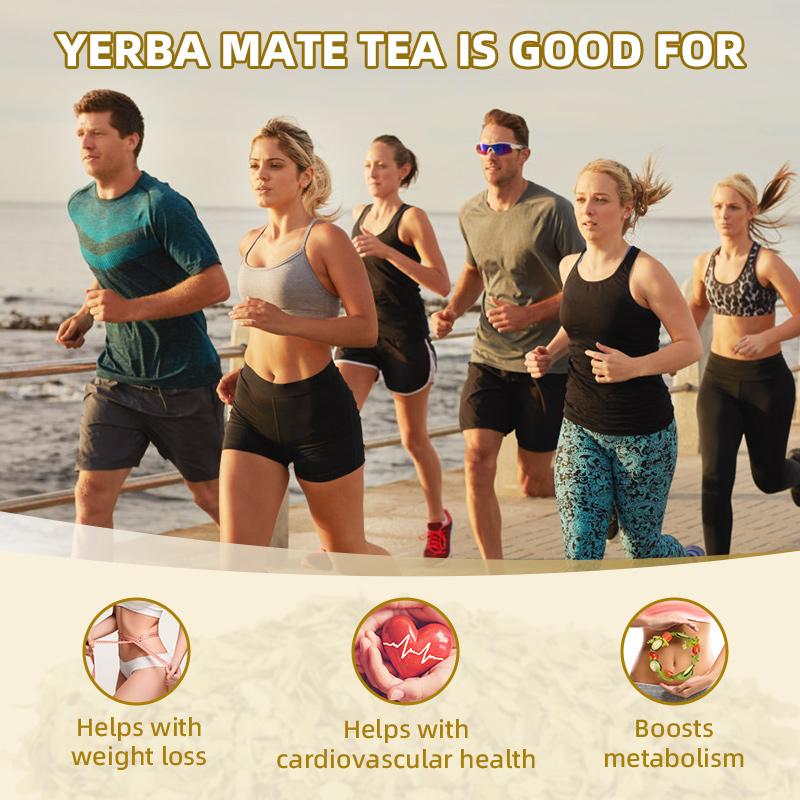 BBEEAAUU Yerba Mate Tea, Antioxidants,Boost Energy Focus,Promotes Digestion Immunity,Cardiovascular Health Ally,Weight Loss Support