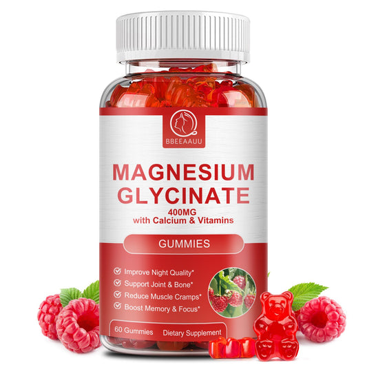 Magnesium Gummies for Adults Supports Night & Bone with Calcium & Vitamins