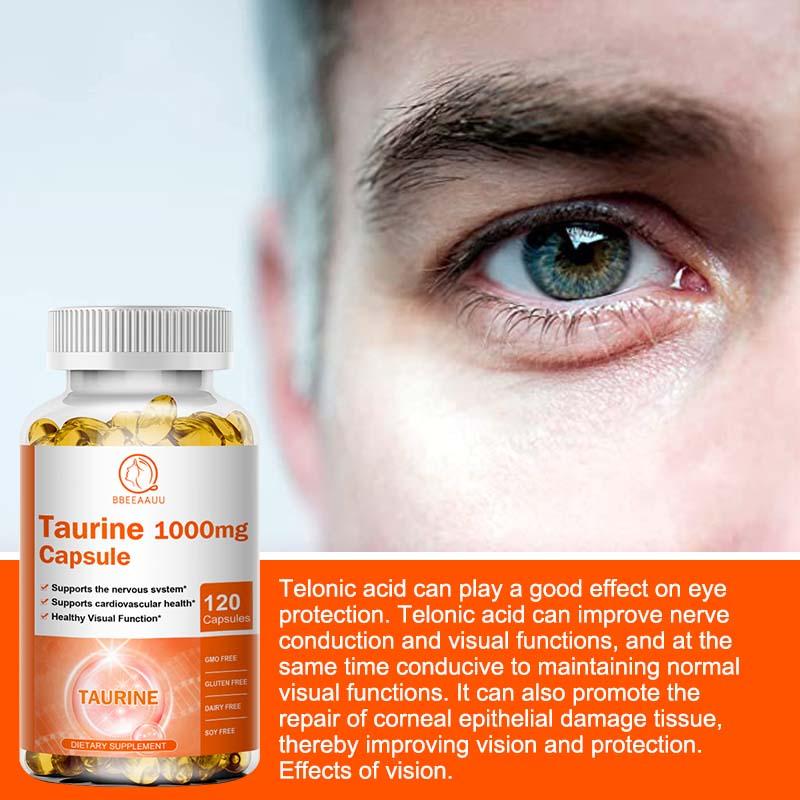 Taurine 1000mg Gluten Free Capsule Dietary Supplement