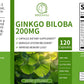 BBEEAAUU Ginkgo Biloba 200MG Leaf Capsules